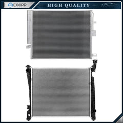 Aluminum Radiator & AC Condenser Cooling Kit For 2015 2017-2020 Dodge Durango 6B93BC-57