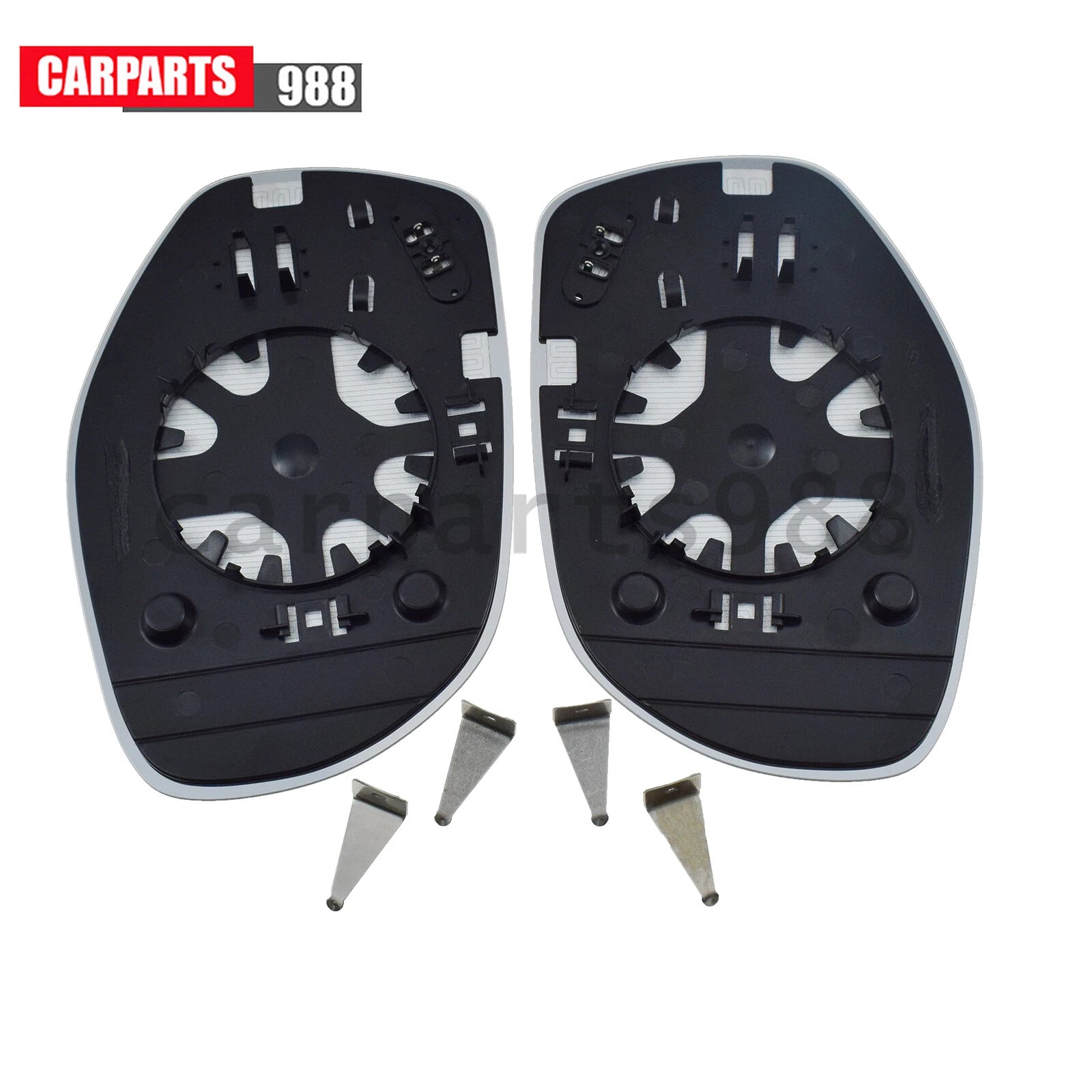 2Pcs Left Right Mirror Glass Heated for 2008-10 Cayenne 95573103904 95573103804 6B93BC-57