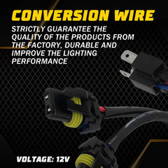 Conversion Wire H6054 to 9005 9006 Two Harness Head Light Bulb Adapter Socket EA 6B93BC-57