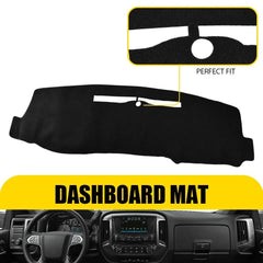 For Chevrolet Silverado 1500 2500 3500 Dash Cover Black Mat Dashmat 2014-2018 EA 6B93BC-57