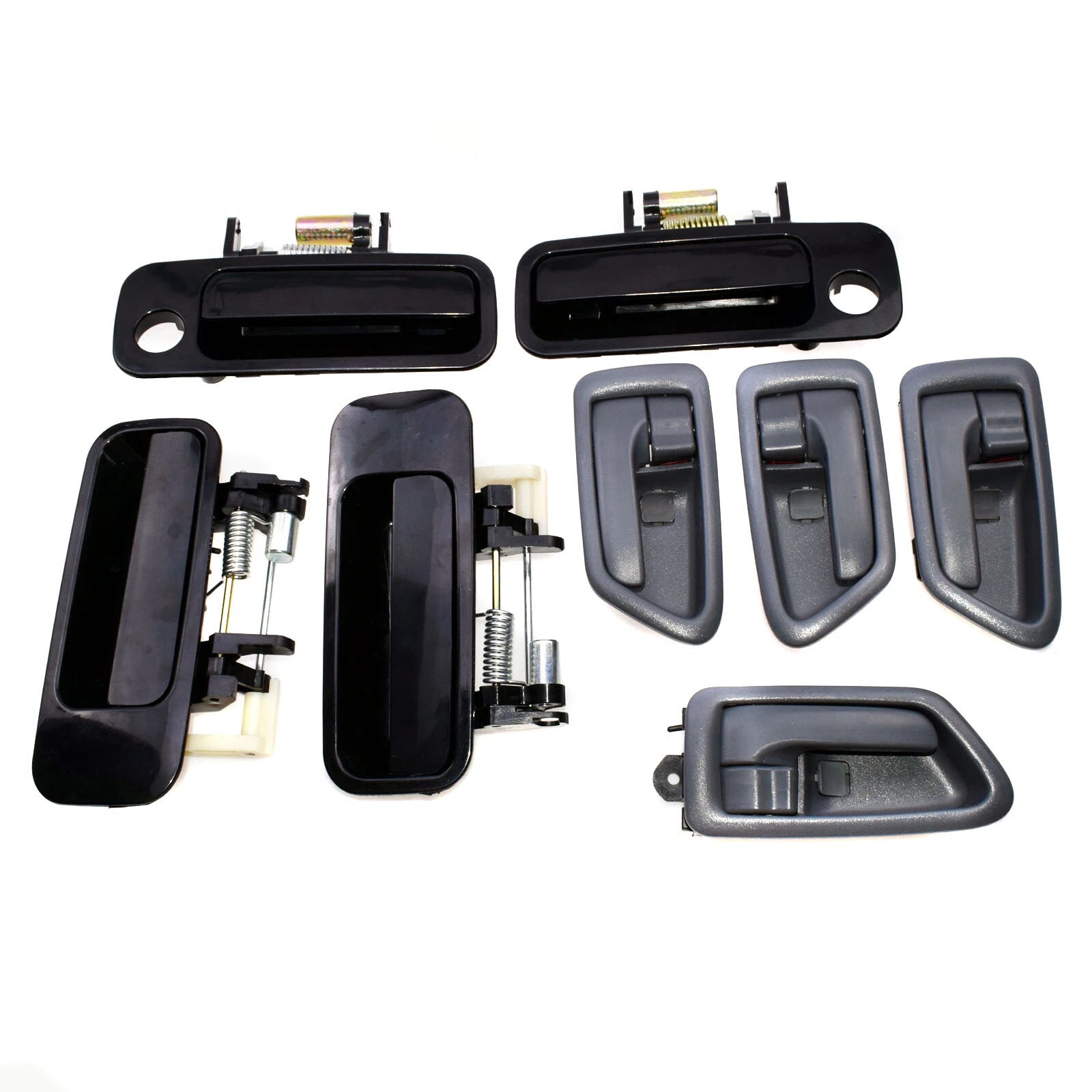 For Toyota Camry 97-01 Black Outside + Gray Inside Door Handle Front Rear LH RH 6B93BC-57