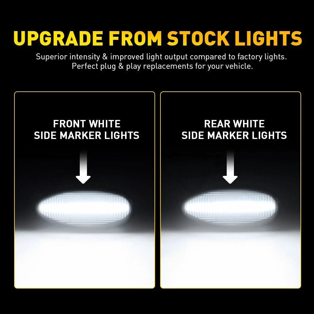 Side Fender Marker Dually Bed LED Light For 2001-14 Chevy Silverado GMC Sierra A 6B93BC-57