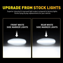 Side Fender Marker Dually Bed LED Light For 2001-14 Chevy Silverado GMC Sierra A 6B93BC-57