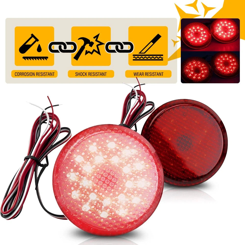 Red Rear Bumper Reflector LED Brake Tail Light For Scion iQ 2008-15/xB 2011-15 A 6B93BC-57
