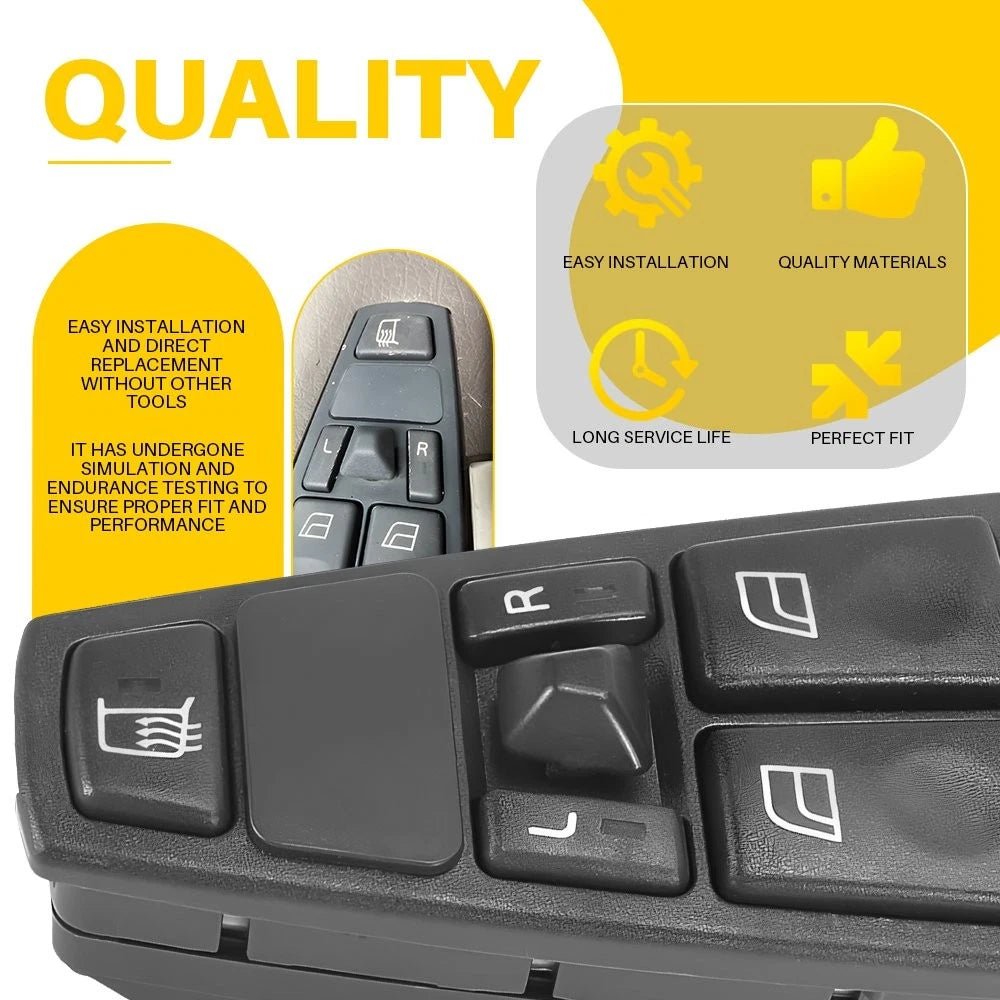 22569484 MASTER WINDOW CONTROL POWER SWITCH FOR VOLVO VN 2005-2014/VNL 2005-16 A 6B93BC-57