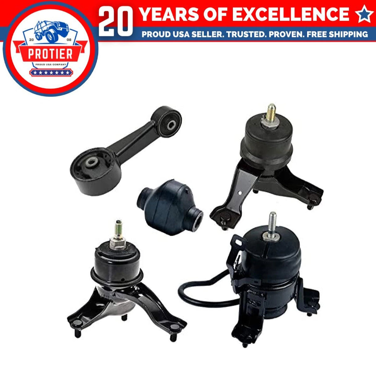 Fits 2008-2013 Toyota Highlander 3.5L GAS Engine Motor & Transmission Mount Set 6B93BC-57