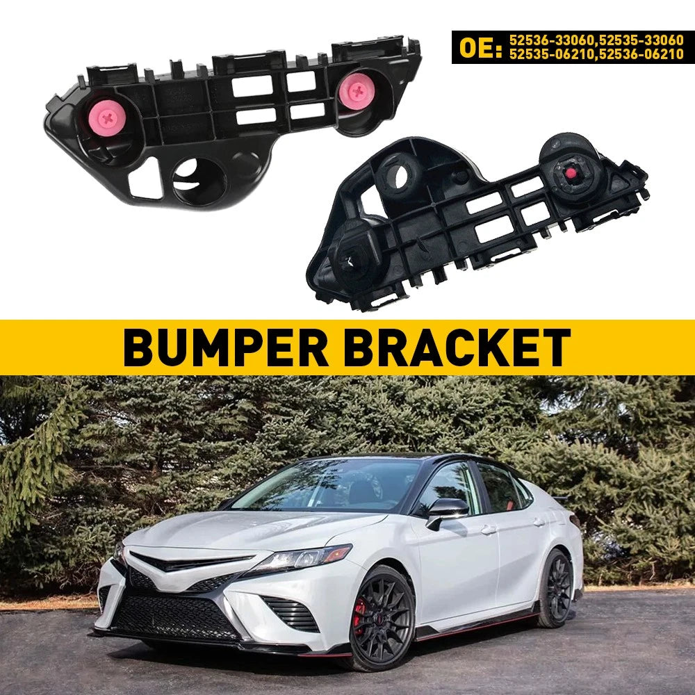 Bumper Bracket For 2018-2021 Toyota Camry Side Cover Reinforcement L+R Set of 2 6B93BC-57