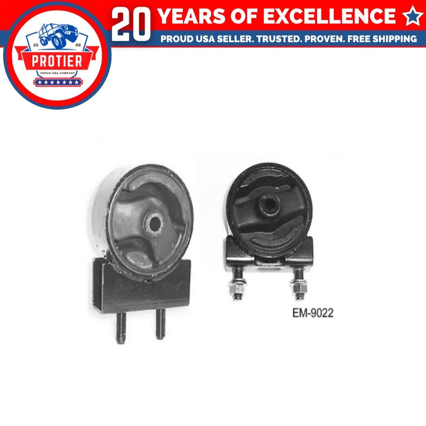 Front & Rear Motor Mount 2PCS Set Compatible for 1995-2002 Suzuki Esteem 6B93BC-57
