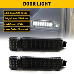 Pair Interior Door Panel Courtesy LED Smoke For 1995-07 Silverado Sierra C/K GMC 6B93BC-57