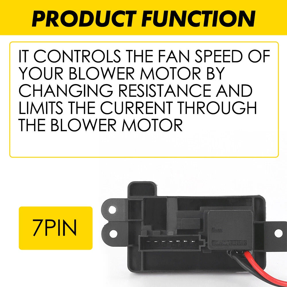 Heater Fan HVAC AC Blower Motor Resistor Control Module For Chevrolet GMC 03-06 6B93BC-57