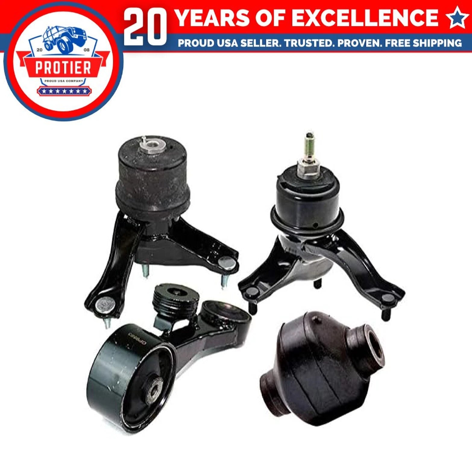 Fits 2009-2016 Toyota Venza 3.5L AUTO Engine Motor & Trans Mount Set 4pcs : 6B93BC-57