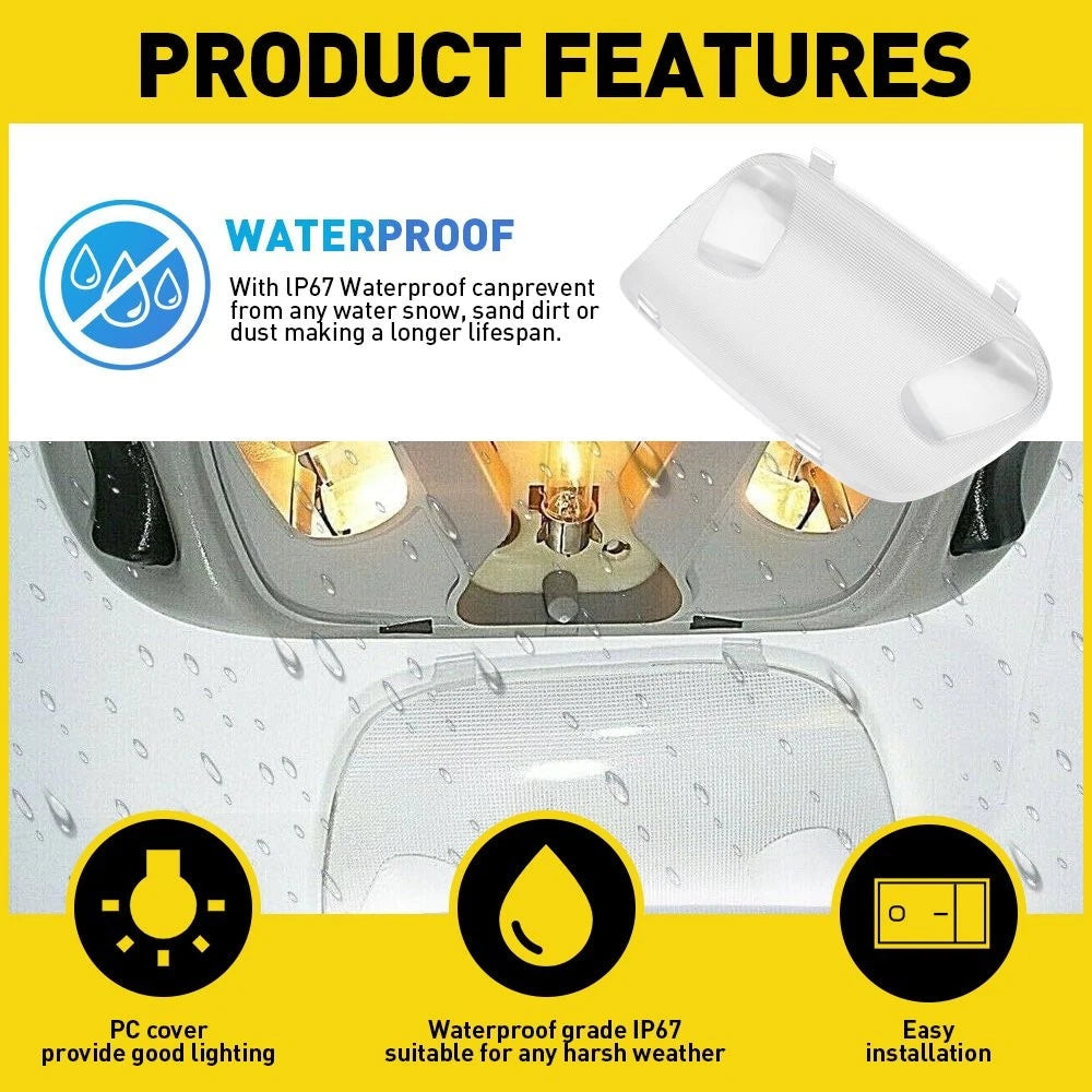 For Ford Taurus 2000-07/Mustang 1994-04 Overhead Dome Light Bulb Clear Cover EOA 6B93BC-57