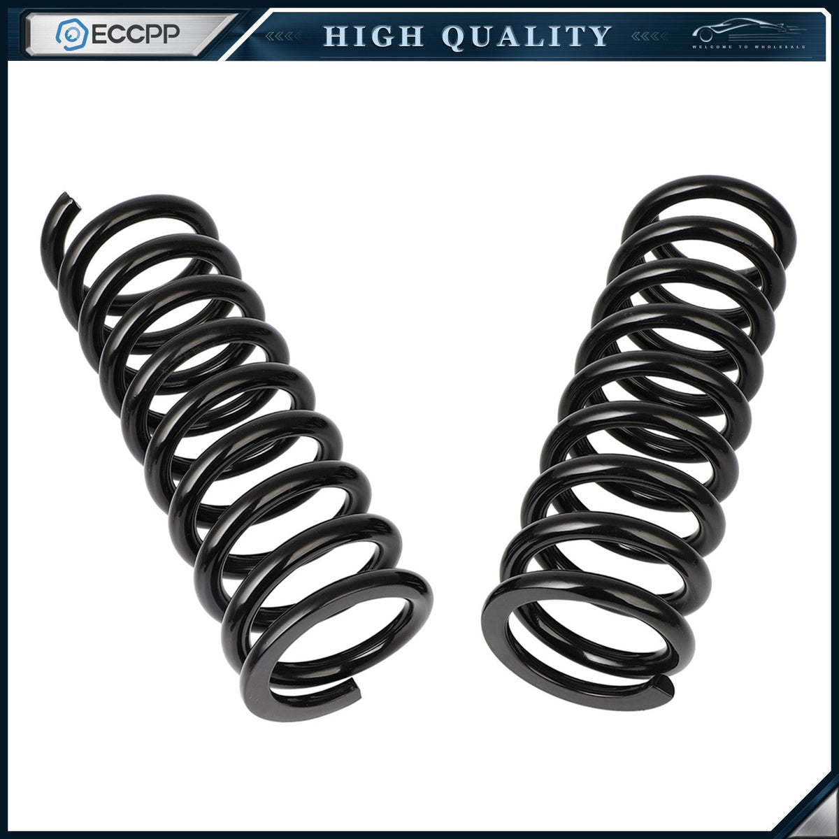 2x Coil Springs Front for Ford Mustang 1980-2004 Fairmont Mercury Marquis Zephyr 6B93BC-57