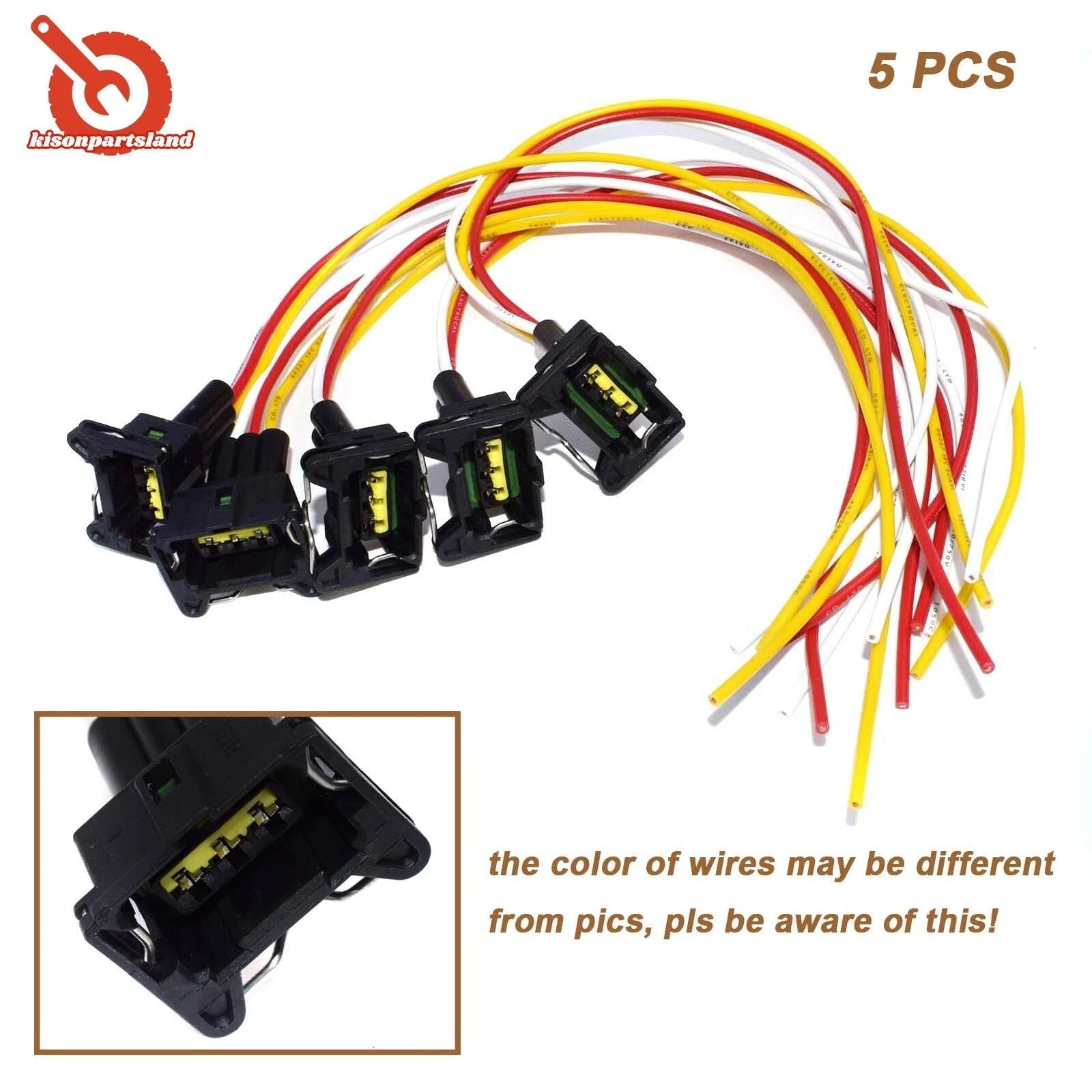 Pigtail Connector 5PCS for TPS Sensor & Idle Air Control Valve For Hyundai Kia 6B93BC-57