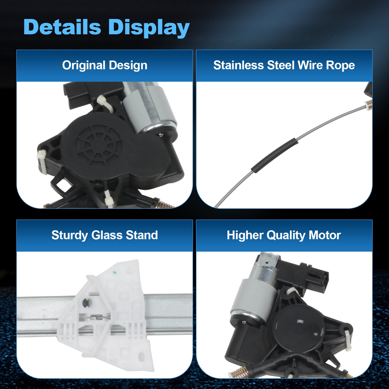For 2004-2009 Mazda 3 Front Left Power Window Regulator & Motor 6B93BC-57