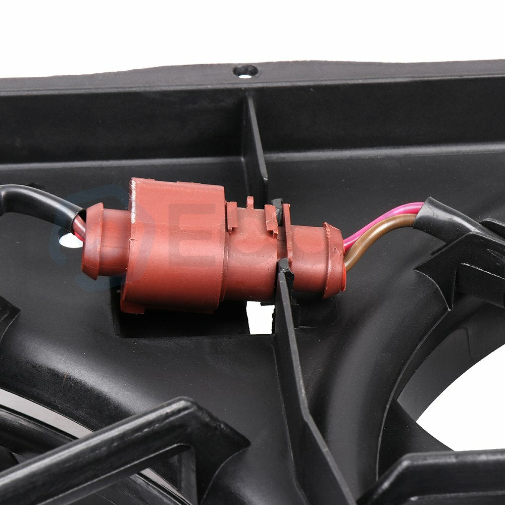 AC Condenser Cooling Fan Kit For 2005-2010 Volkswagen Jetta 2006-2013 Audi A3 6B93BC-57