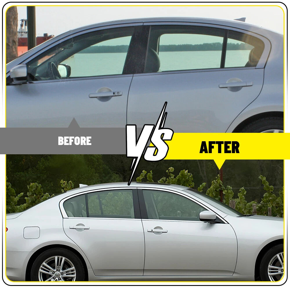 6PCS Gloss Black Door Pillar Posts Cover Trim For Infiniti G35 G37 Sedan 02-13 A 6B93BC-57