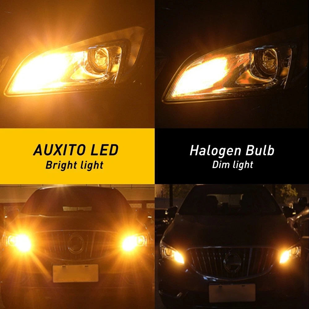 AUXITO BAU15S 7507 LED Turn Signal Lights Amber Canbus No Hyper Flash 5KG EOA AUXITO