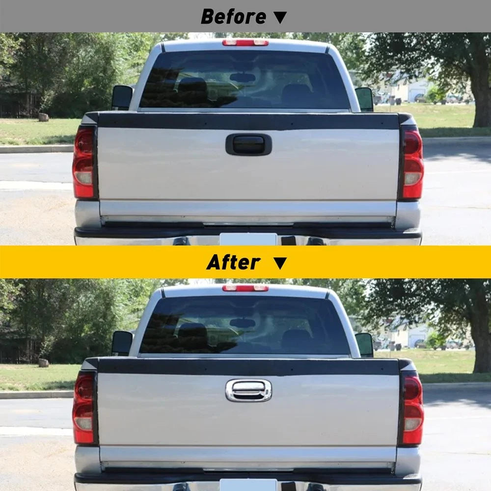 Door Handle Tailgate + Handle Covers Cover 99-06 For Chevy Silverado GMC Sierra 6B93BC-57