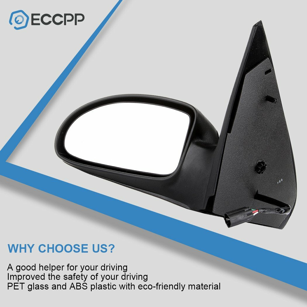 Driver Left Side Power Mirror For 2000-2007 Ford Focus Textured Black 6B93BC-57