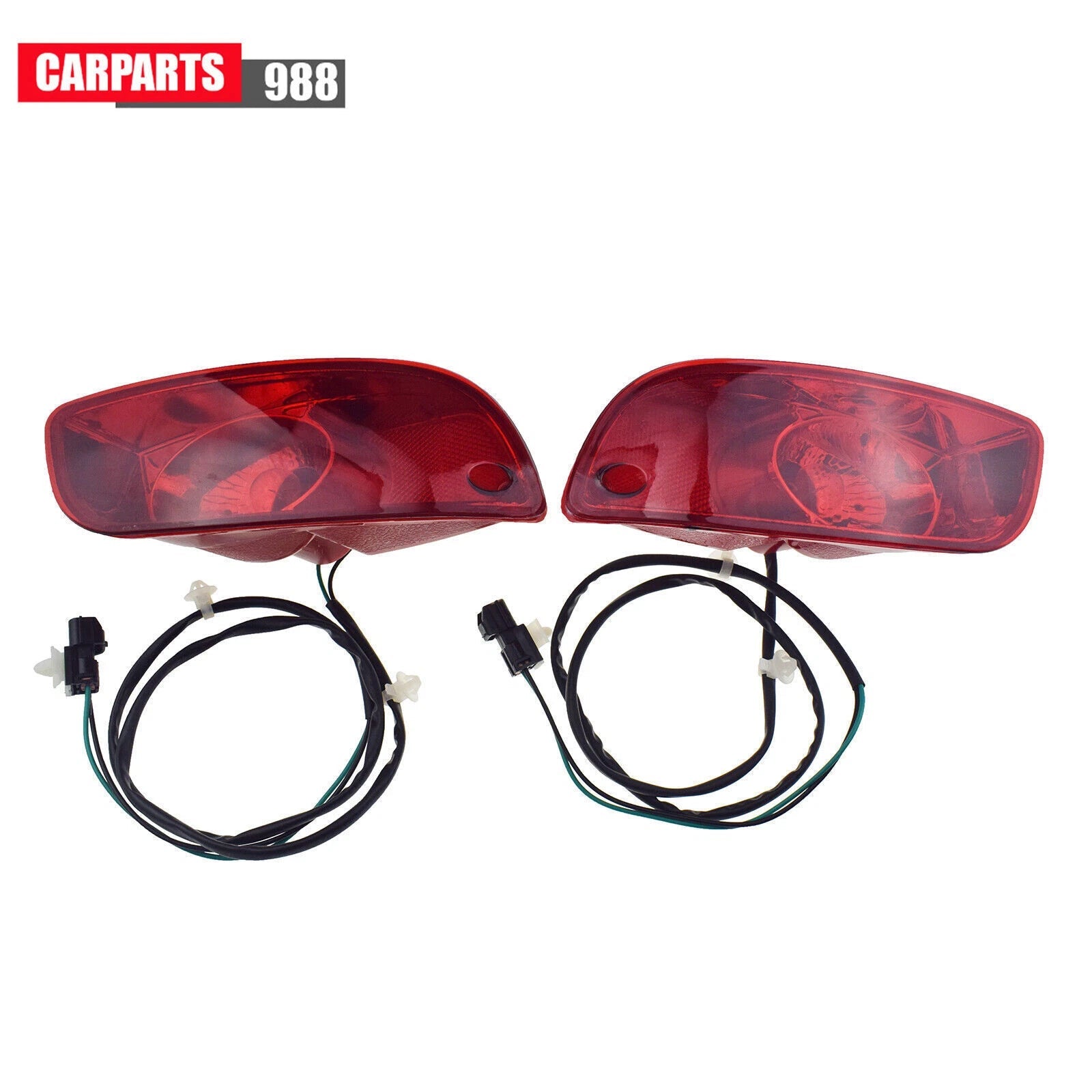 Pair Rear Bumper Reflector Lamp For 07-09 Hyundai Santa Fe 924082B010 924092B010 6B93BC-57