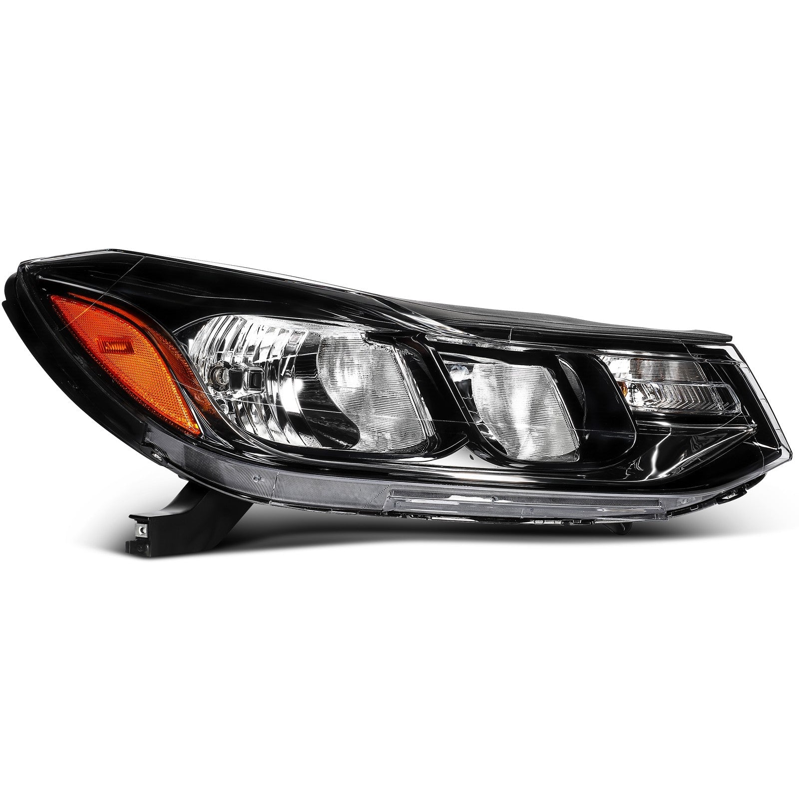 Pair Headlights Assembly For 2017-2022 Chevrolet Trax LS 1.4L 1.8L Black Amber KOEEP