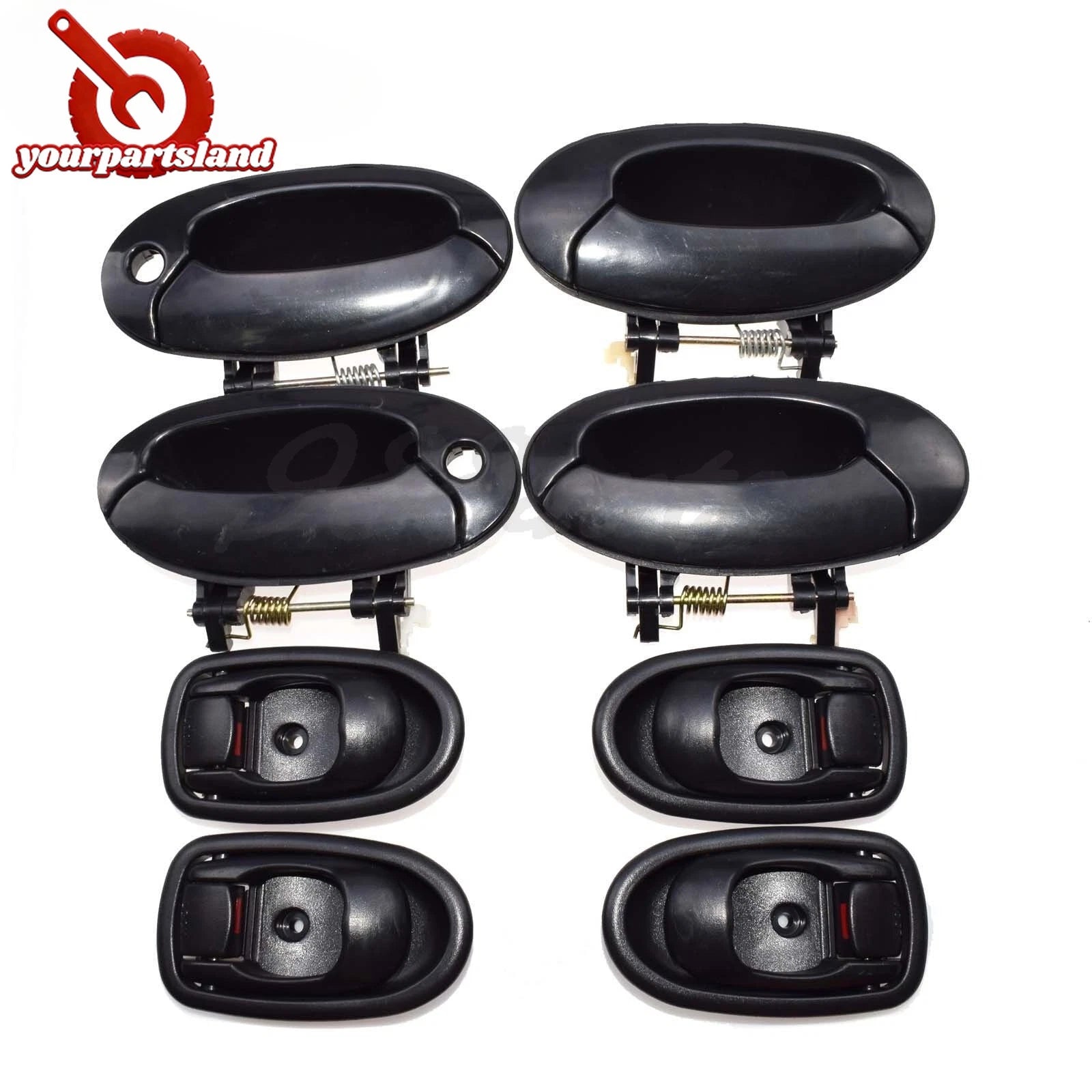 Outside Inside Door Handle 8PCS Set For Hyundai Elantra 1996 1997 1998 1999 2000 6B93BC-57