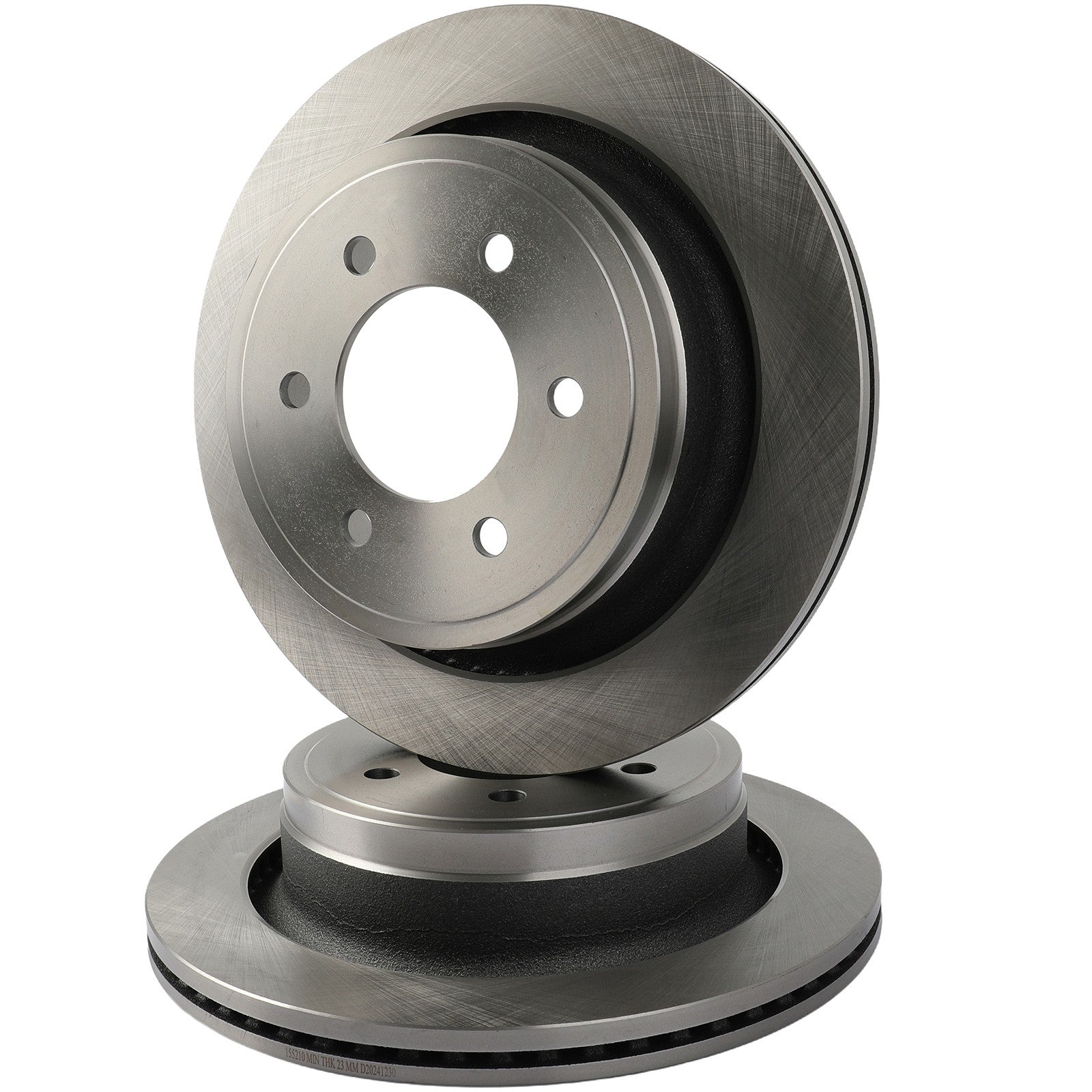 Rear Brake Rotors Discs For 2012 2013 2014 Ford F-150 6 Lug Manual Parking 6B93BC-57