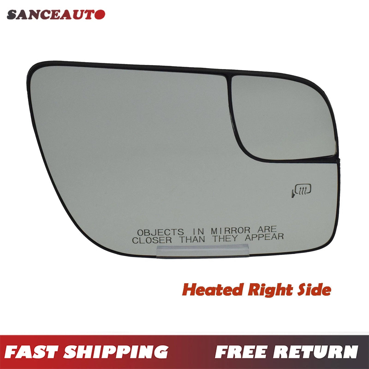 Right Passenger Side View Mirror Glass Heated For Ford Explorer 2011-2019 6B93BC-57