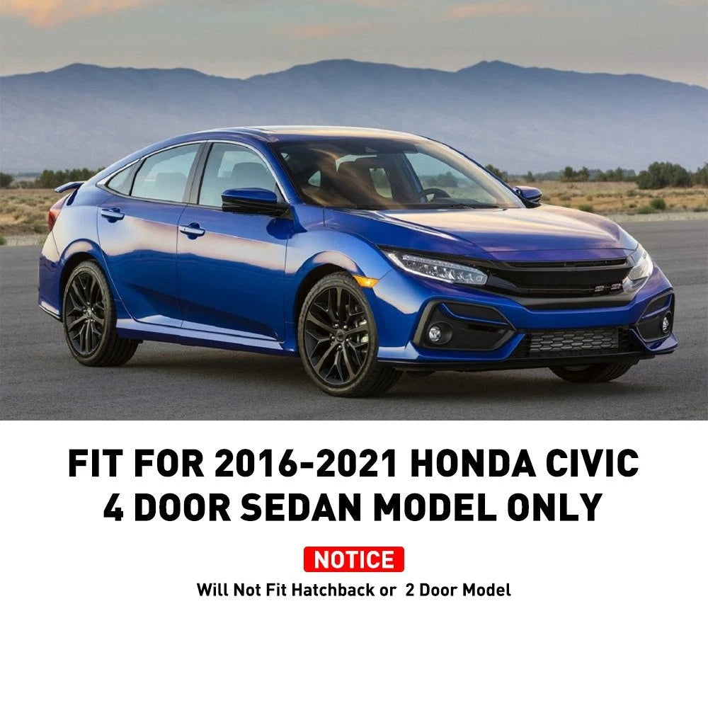 2016-2022 For Civic Honda Sedan 4 Door Mud Flaps Splash Guards Mudguards EOA 6B93BC-57