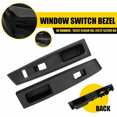For Toyota Yaris 12-14 Black Window Switch Control Panel Bezel Front Rear RH 2x 6B93BC-57