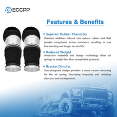 Pair Front Air Suspension Spring Bags For Mercedes W221 S400 S550 CL500 S63 RWD 6B93BC-57