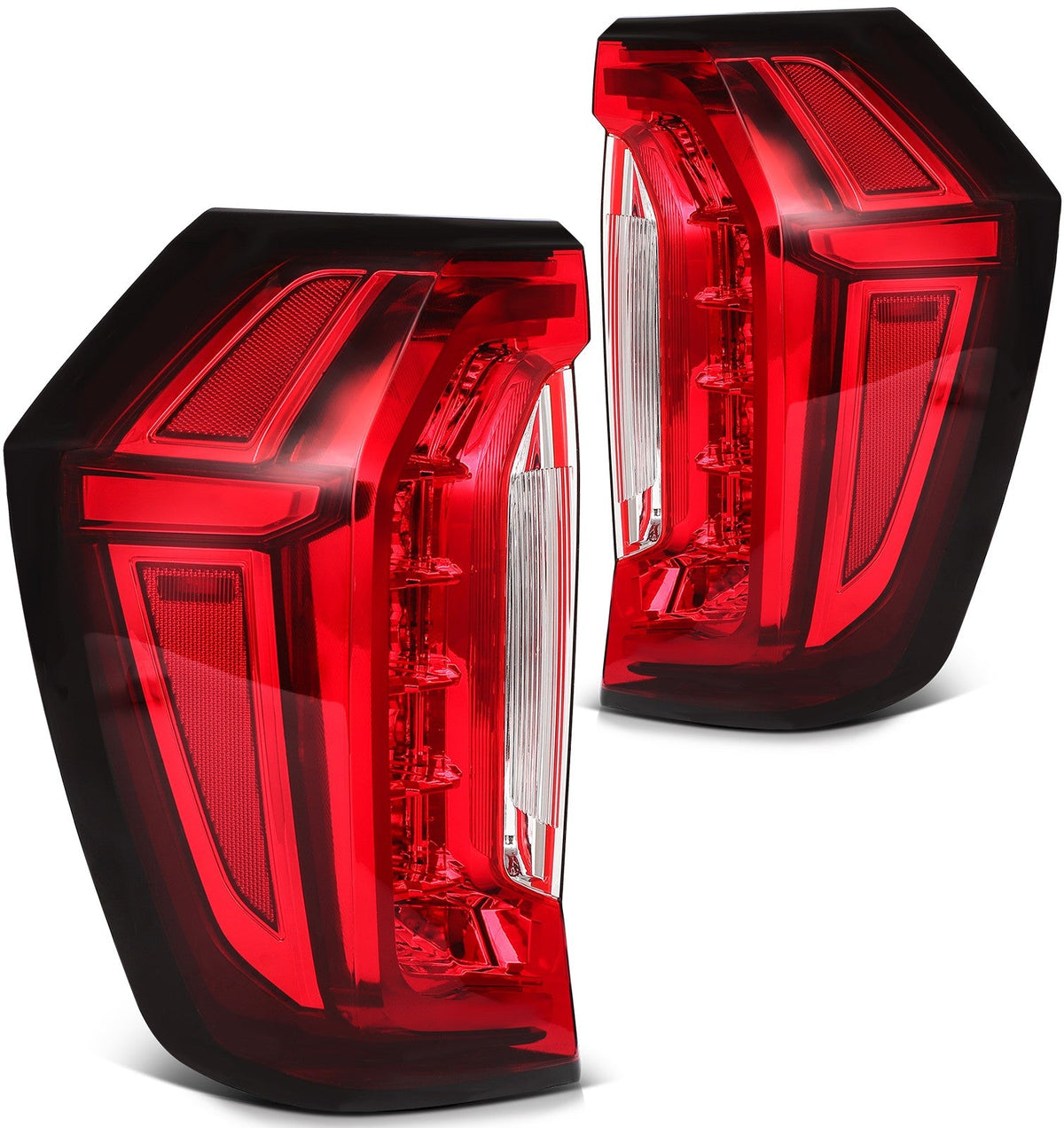 Rear Pair LED Tail Lights Assembly For 2021-2024 GMC Yukon Red Brake Lamp KOEEP