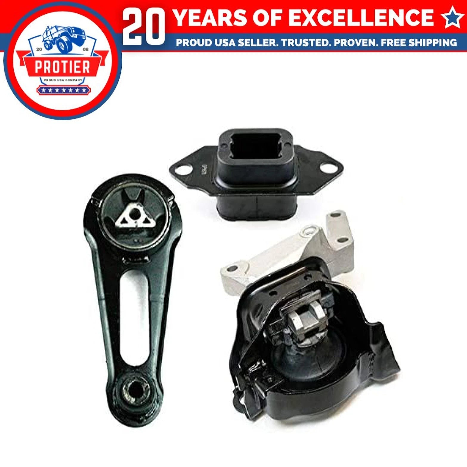 Fits 2012-2017 Nissan Versa/Versa Note 1.6L, Motor & Trans Mount Set 3pcs 6B93BC-57