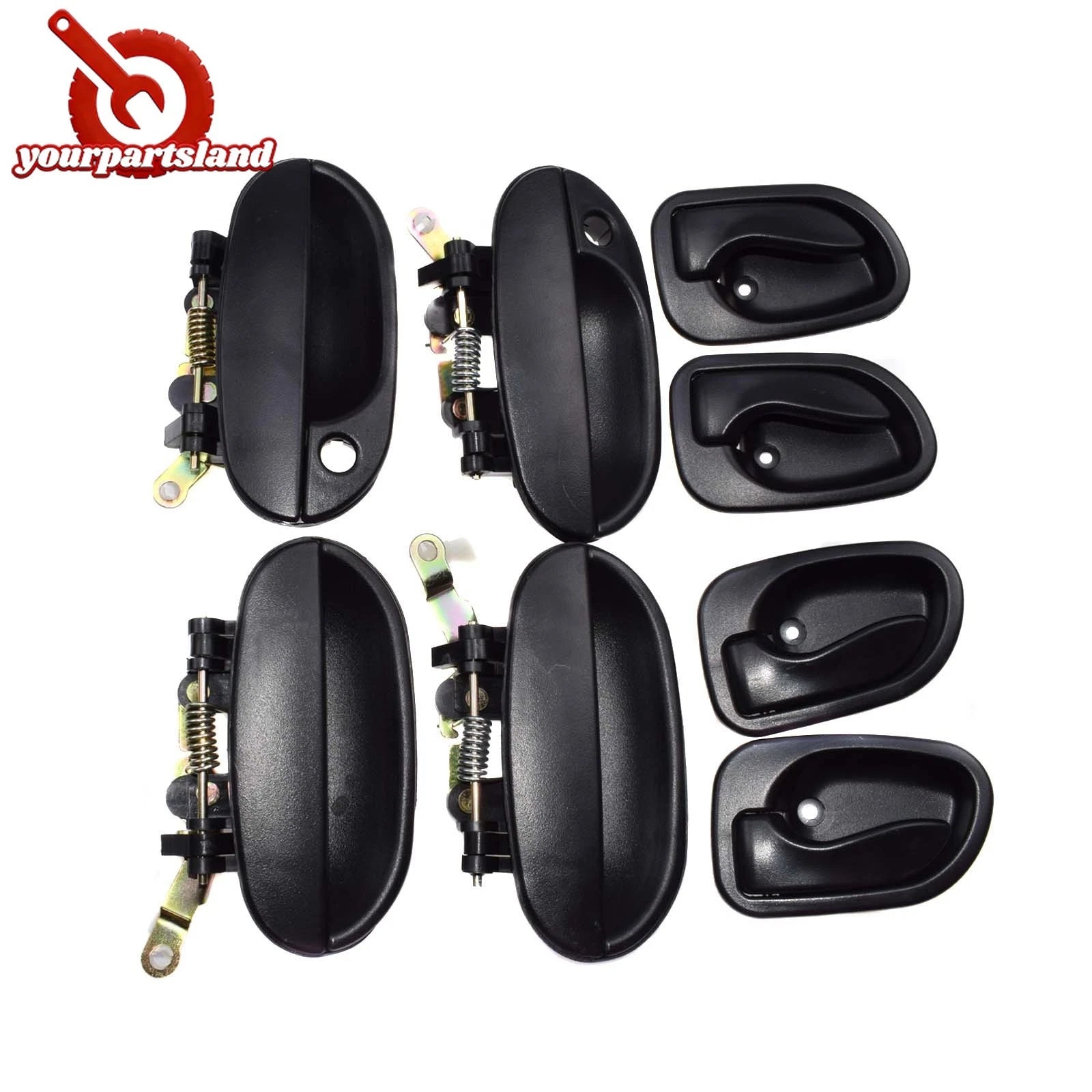 Outside Inside Door Handle LH RH 8PCS For Hyundai Accent 1995 1996 1997 19981999 6B93BC-57