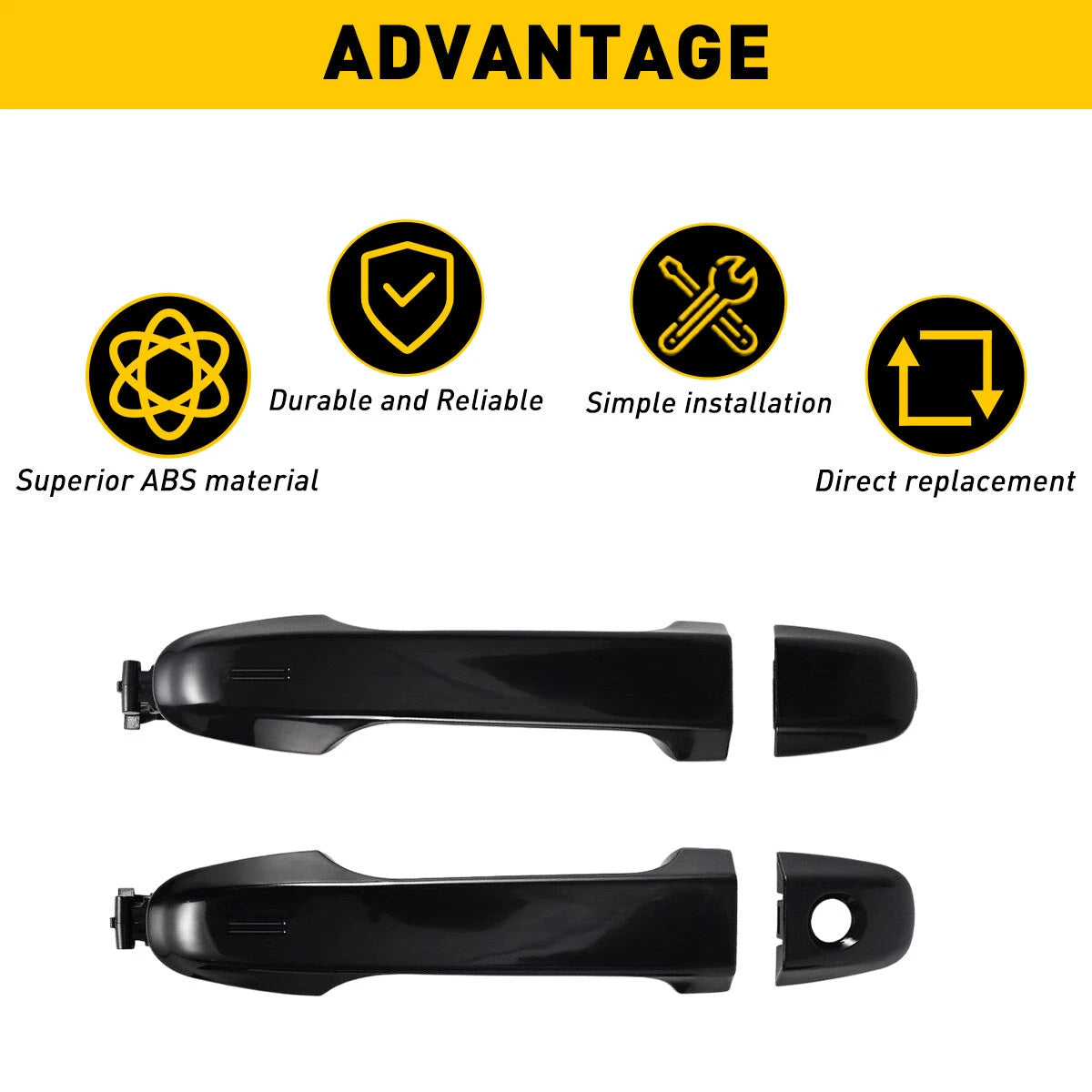 Fits 2012-2017 Toyota Camry Front Outside Outer Car Door Handle Front Left Right 6B93BC-57