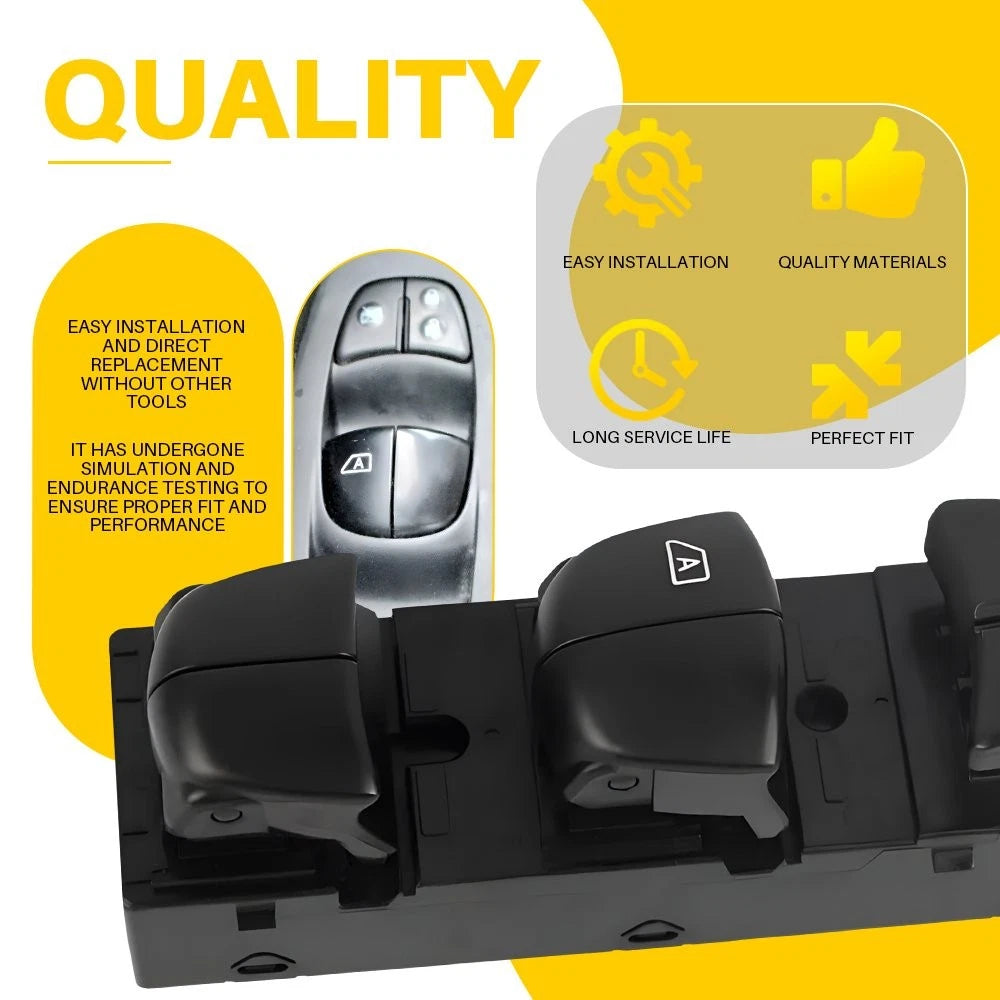 Left Master Power Window Control Switch for Nissan Sentra 2020 2021 2022 2023 EA 6B93BC-57
