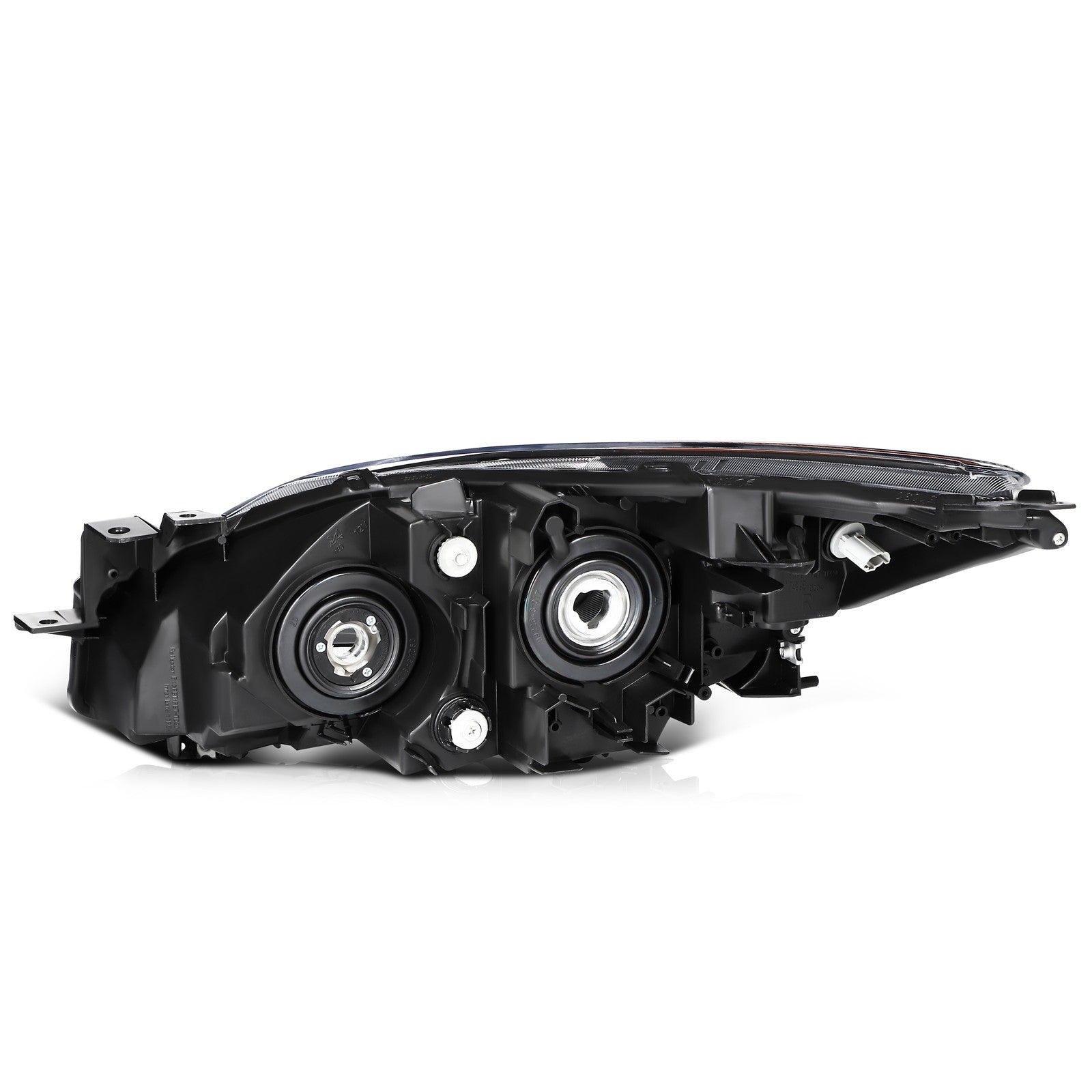 ECCPP Headlights Assembly For Mazda 3 Sport 2.0L 2.5L 2010-2013 Pair Black Amber 6B93BC-57