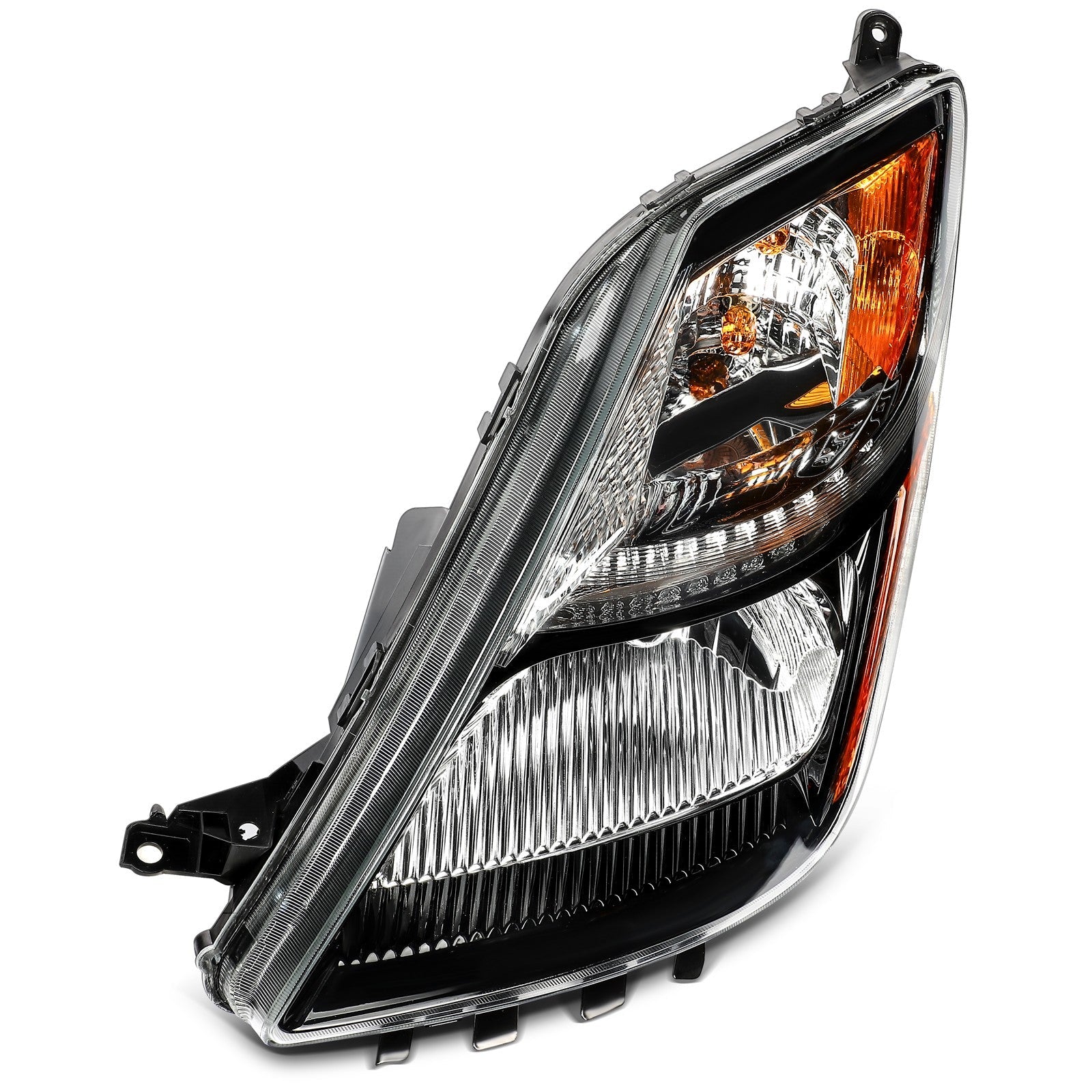 Pair Headlights Assembly For Toyota Prius 2006-2009 1.5L Black Housing R+L 6B93BC-57