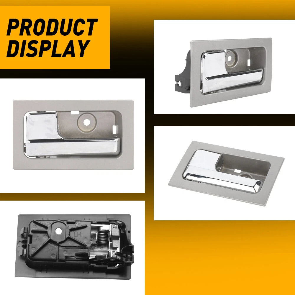 Interior Door Handle For Ford 2009-2014 F-150 Power Lock Driver Side Silver EOA 6B93BC-57