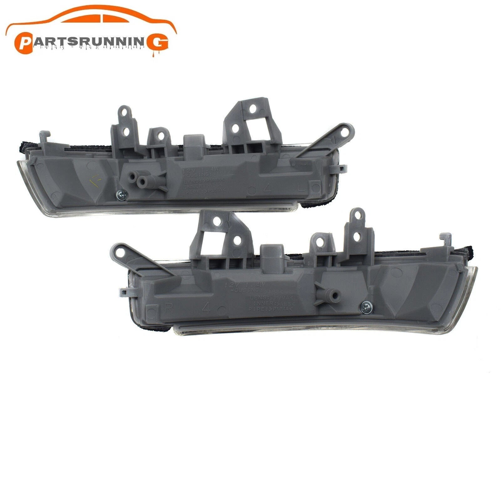 Pair Side Door Mirror Cover Cap W/ Turn Signal lights For Toyota Prius Scion iQ 6B93BC-57