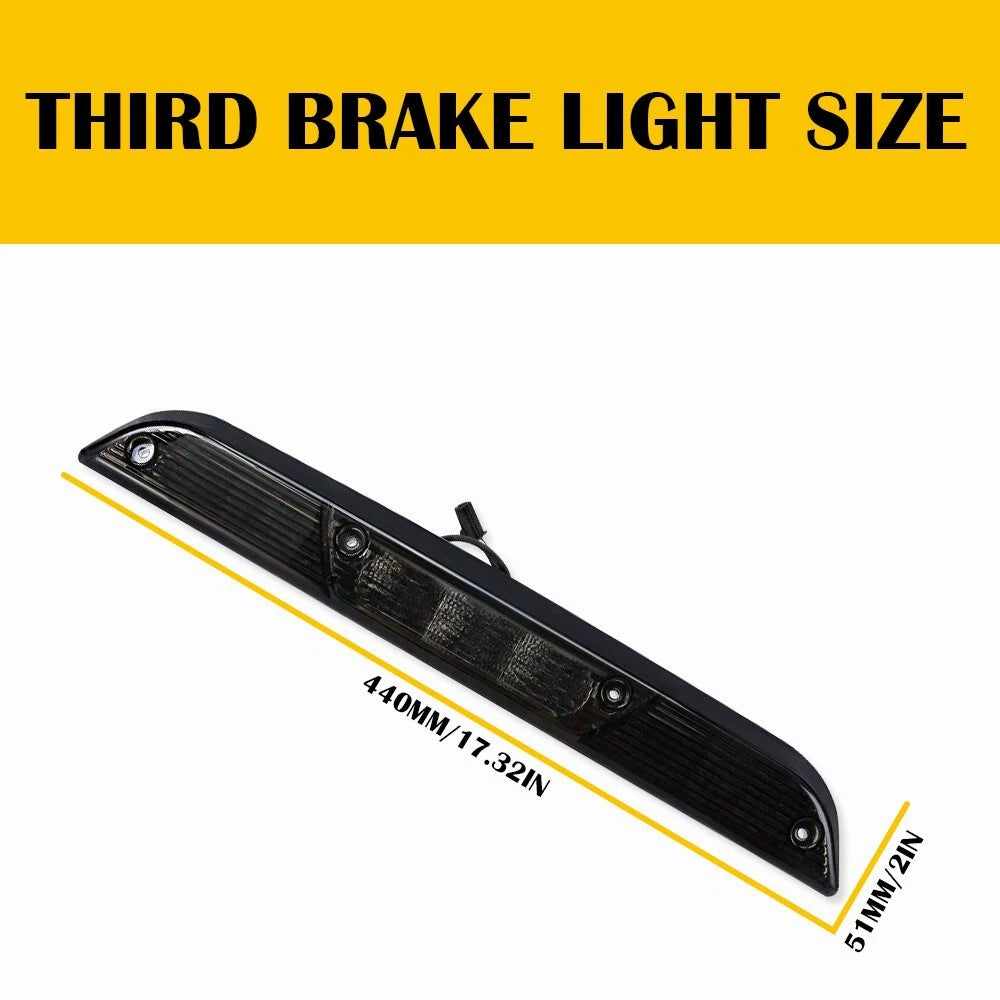 FOR 15-20 FORD F150/SUPER LED DUTY THIRD 3RD TAIL BRAKE LIGHT CARGO LAMP TINTED 6B93BC-57