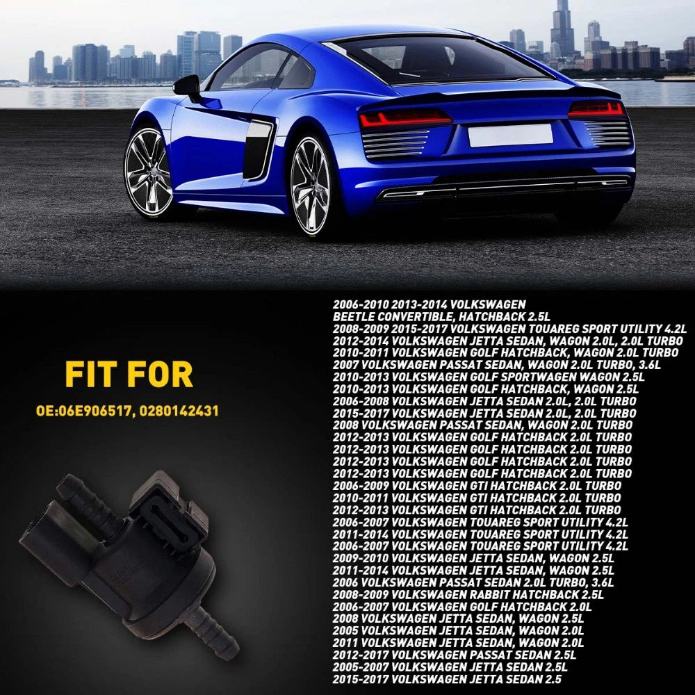 For VW Audi OEM Canister Vapor N80 Purge Valve 06E906517A 0280142431 0280142431 6B93BC-57