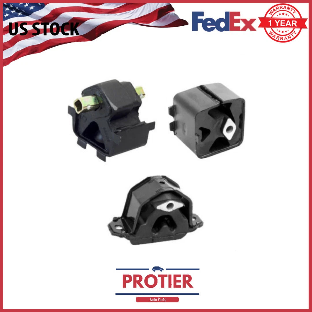 Engine & Trans Mount 3PCS for 90-95 Caravan / Town & Country / Acclaim 2.5L/3.3L 6B93BC-57
