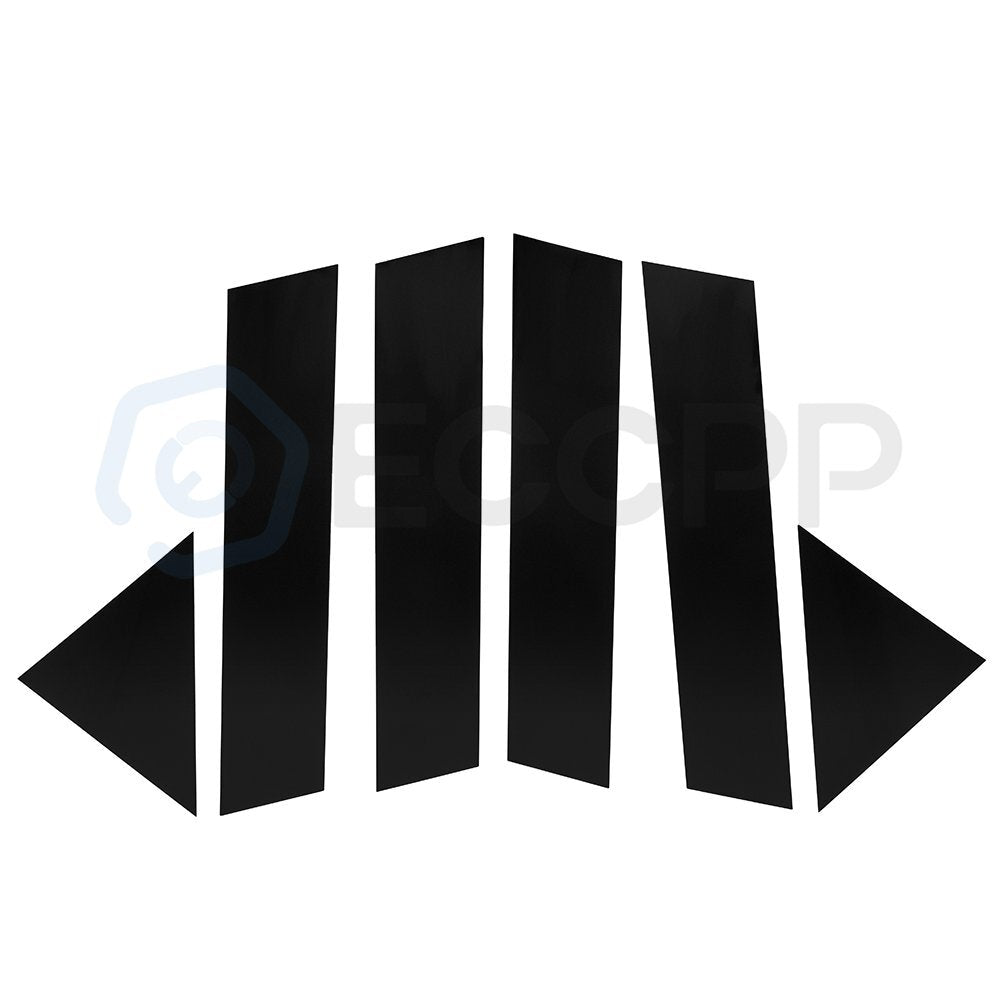 6PCS For 05-10 Chrysler 300C & Dodge Magnum Pillar Posts Door Trim Glossy Black 6B93BC-57