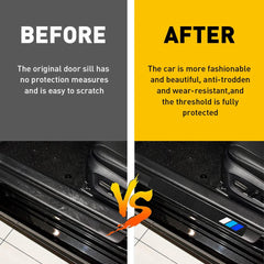 For Toyota Car Door Plate Scuff Sill Cover Anti Scratch Decal Sticker Protector 6B93BC-57