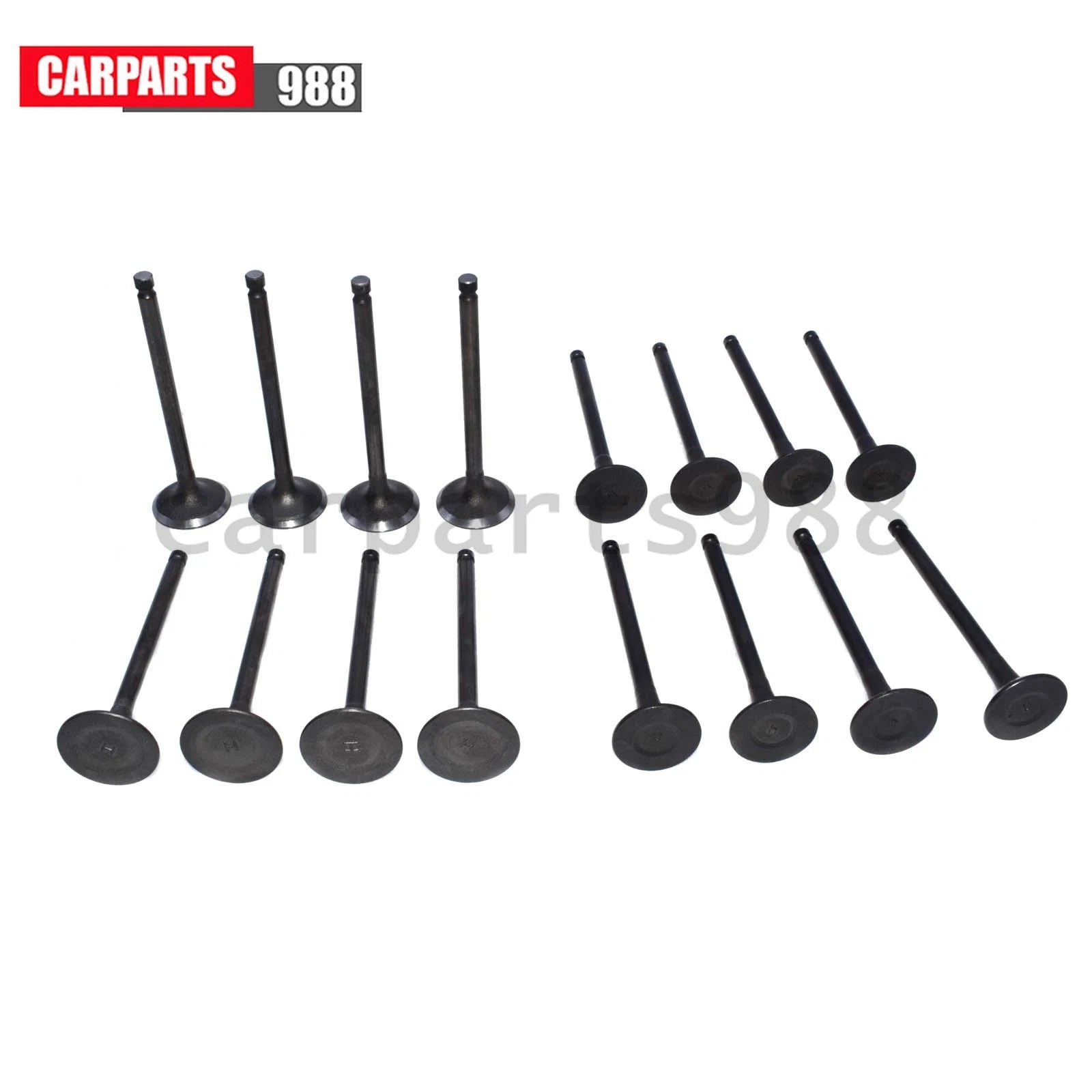 16Pcs Intake & Exhaust Valve Kit For Hyundai Elantra Kia Soul 2.0L 22212-23600 6B93BC-57