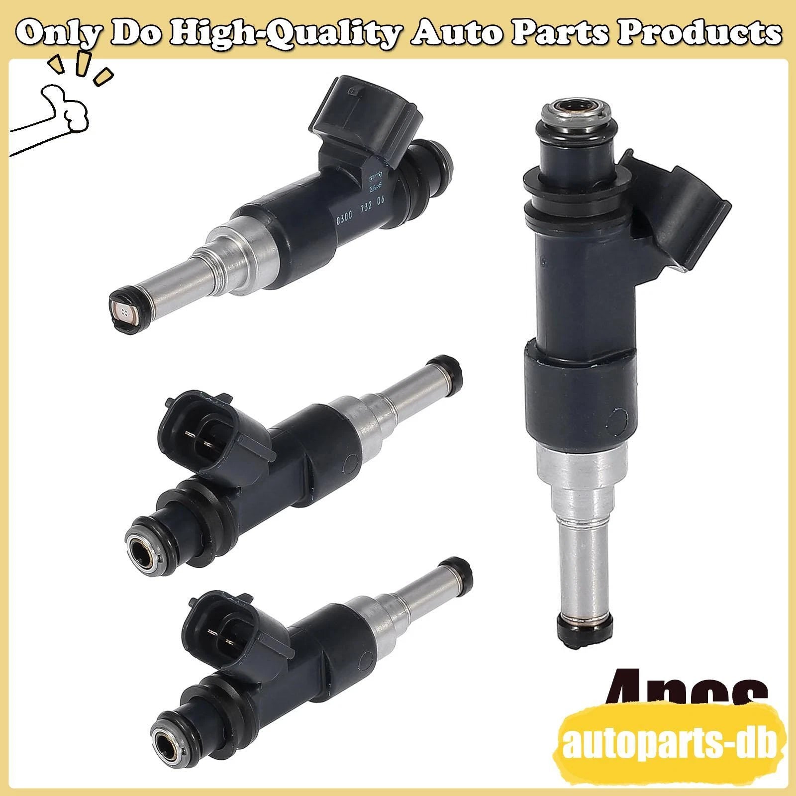 4x Fuel Injector 5VY-137610000 for 04-2015 Yamaha Motorcycle YZF-R1 FZ1 R1 FZS1 6B93BC-57