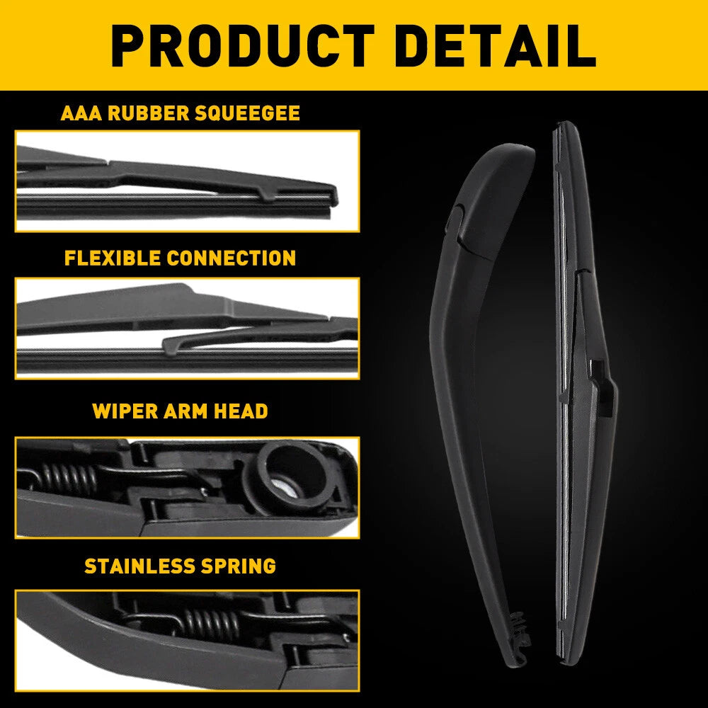 Rear Wiper Blade and Arm for Dodge Journey 2008-2017 Windshield Windscreen Wiper 6B93BC-57