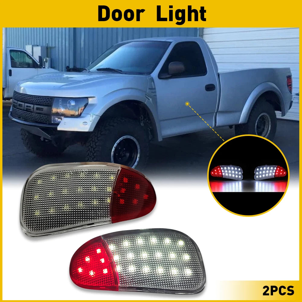 2x LED Interior Door Panel Courtesy Light Lamp For 1997-2003 Ford F150 F250 EOA 6B93BC-57